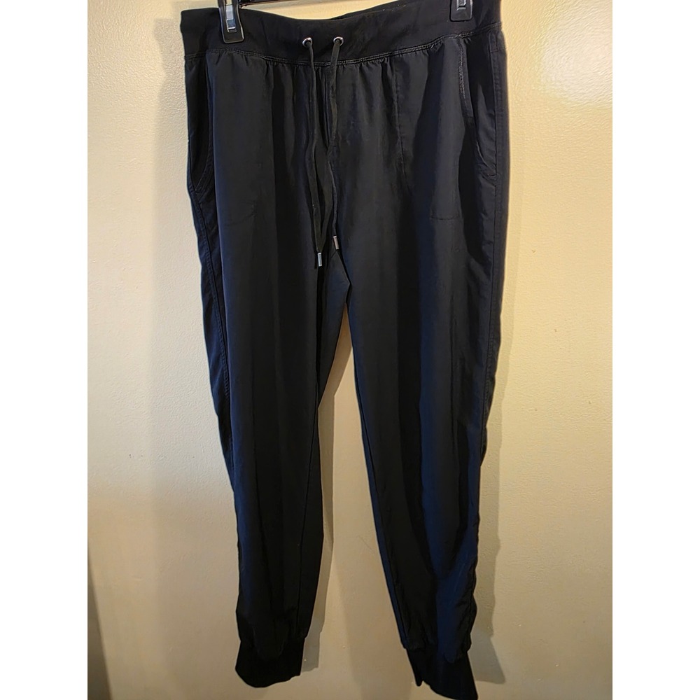 CRZ YOGA Womens Black Lightweight Joggers Drawstring Activewear Pants Size L 12